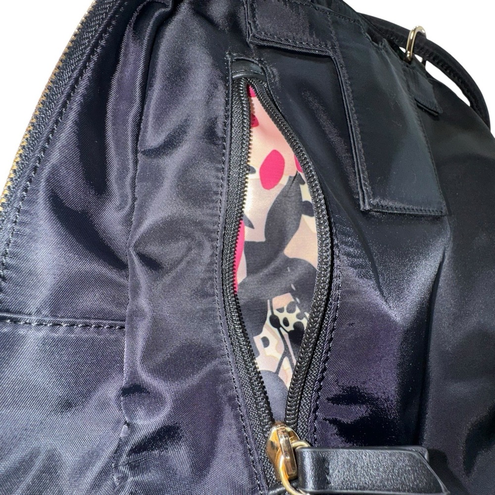 Spartina 449 Black Evie Armada Convertible Chic Backpack Handbag Multiple Pocket - Picture 9 of 14